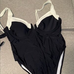 Black and White Swimsuit